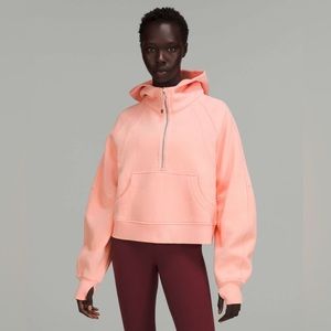 NWOT Lululemon Dew Pink scuba half zip